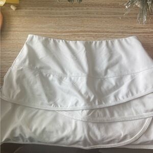 Lucky in Love White Tennis Skirt